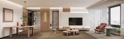 现代简约客餐厅3D模型下载